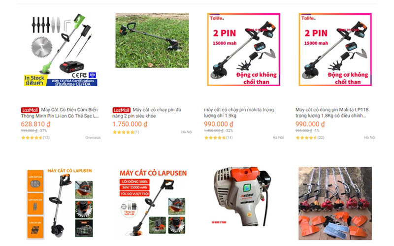 Tìm hiểu nguyên nhân vì sao giá của máy cắt cỏ bán trên mạng thường rẻ