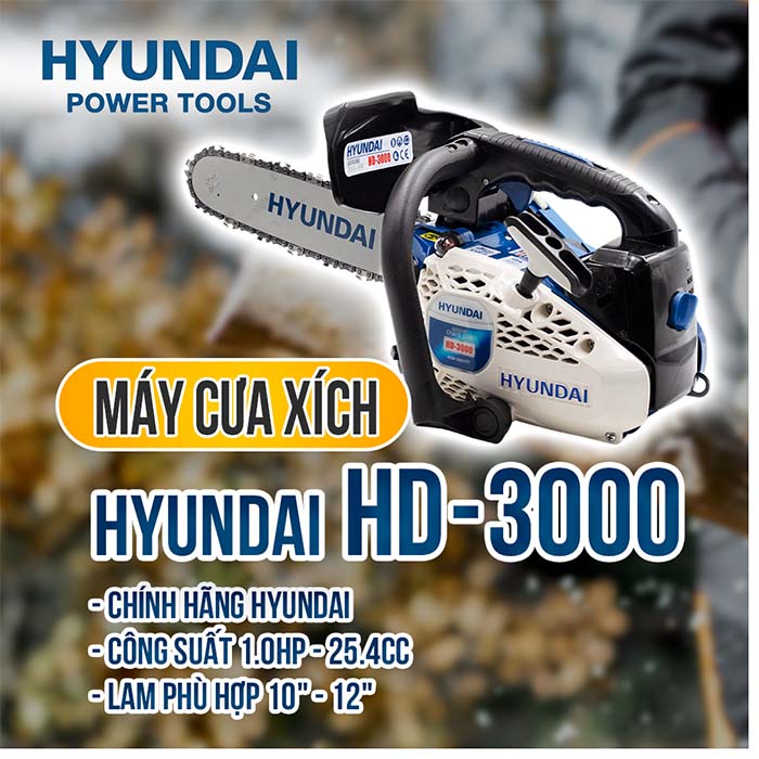 máy cưa xích hyundai hd-3000